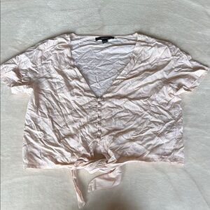 Women's Pink Button-Down Top